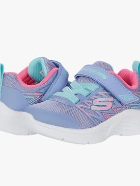 Skechers Kids Lavender, Pink & Aqua Athletic Sneakers